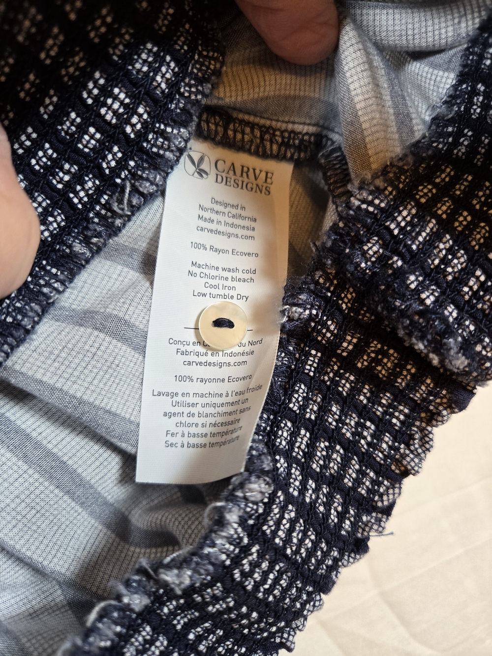 Carve Designs Lilly Top in Navy Stripe - Picture 3 of 12